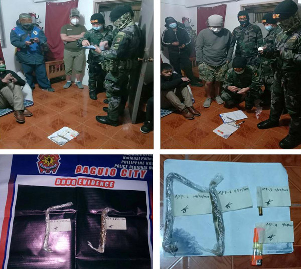5 men in possession of illegal drugs nabbed with the help of a concerned citizen