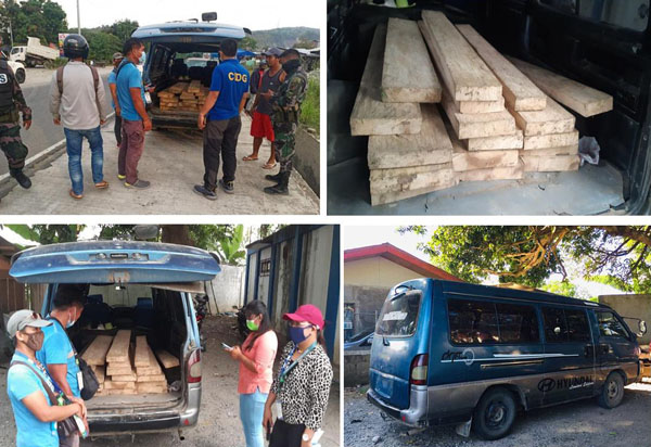 2 Individuals arrested for illegal logging at a checkpoint in Kalinga