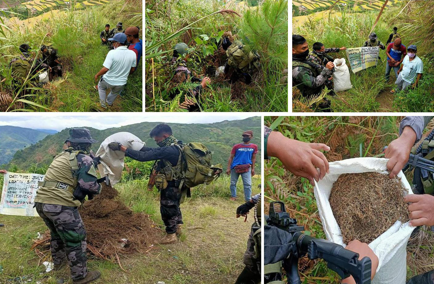 Patrolling officers discovered P1.2M Dried Marijuana