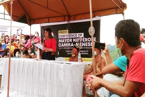 Nagtipunan mayor hosts a peaceful protest over the suspension