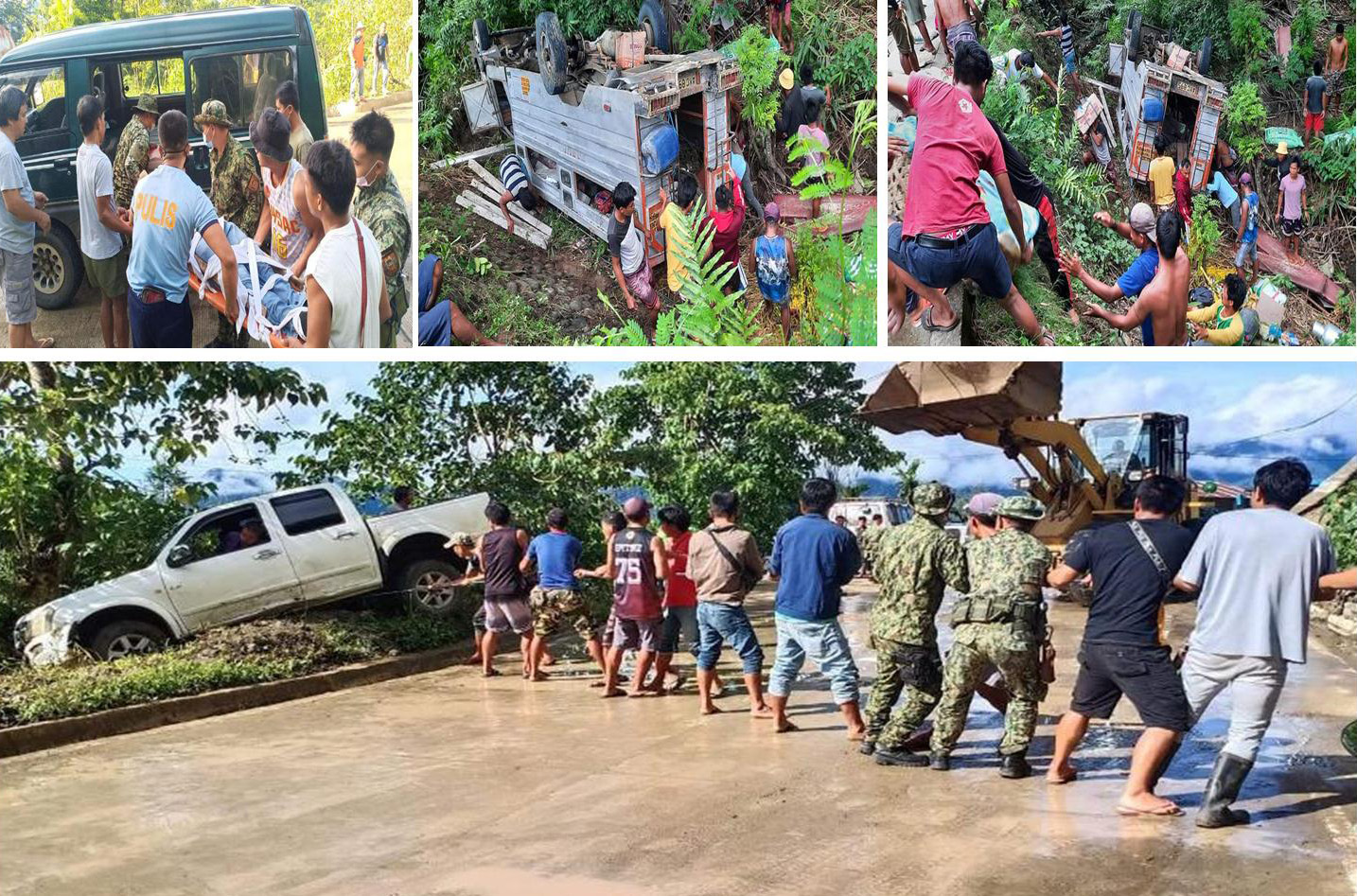 1 DEAD, 14 INJURED AFTER VEHICULAR ACCIDENTS IN KALINGA AND MT.PROVINCE
