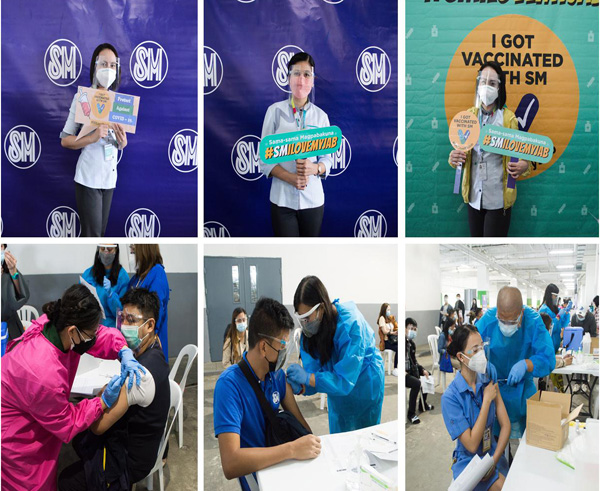 Around 2,700 employees of SM City Group of Companies in Baguio got vaccinated