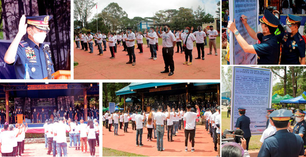 CPNP Eleazar led the oath-taking of Advocacy Groups and Force Multipliers