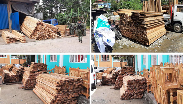 NBI-CAR agent discover illegal logging activities after issuing Search Warrant to the suspects in Mt. Province