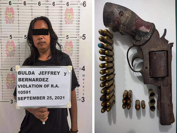 Health Protocol violator arrested for illegal possession of a firearm