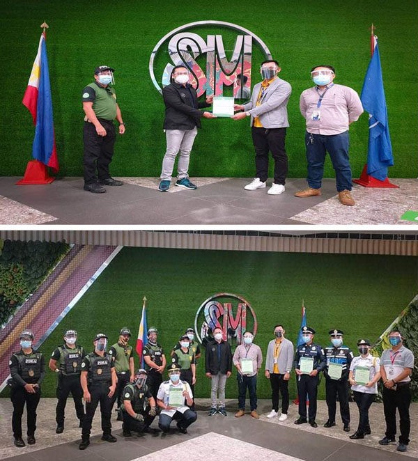 PDEA-CAR AWARDS RECOGNITION TO SM CITY BAGUIO CRS AND SECURITY FORCE