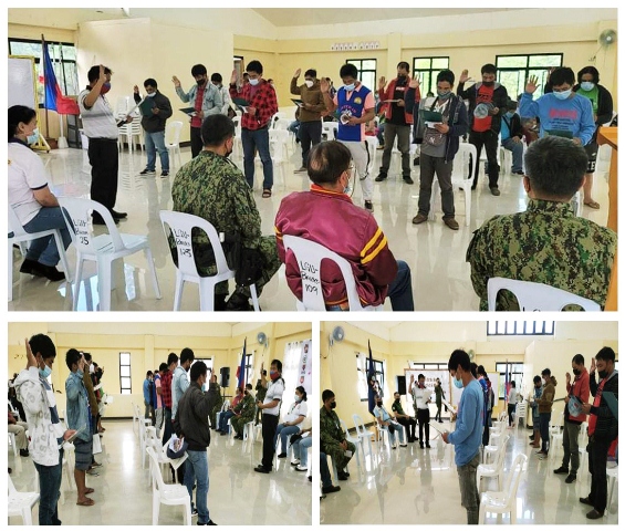 15 Drug personalities surrender, took oath renouncing the use of illegal drugs