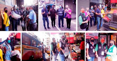 Louisian Class 70’s and AZKCO barangay officials conducted distribution of surgical facemask to Jeepney Driver Association