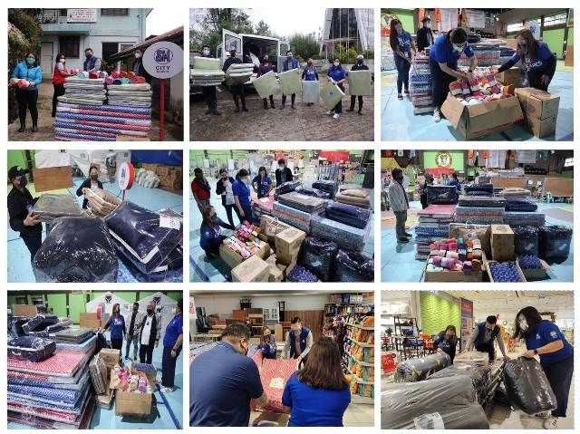 SM City Baguio turnover mattresses to communities devastated by typhoon “MARING”