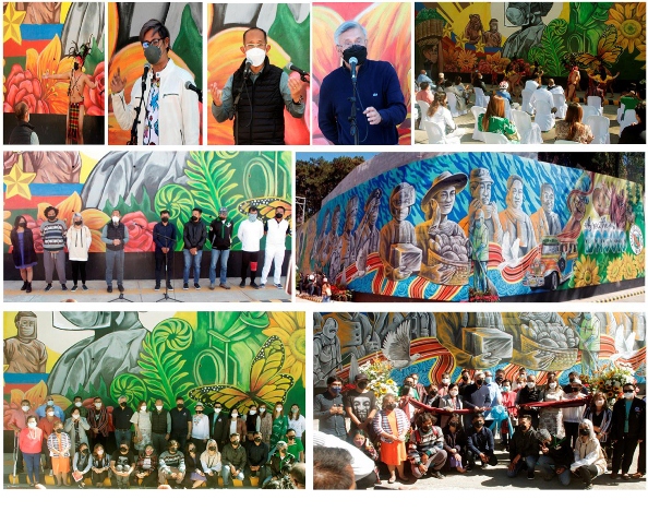 UNVEILING MURAL WALL OF HEROES
