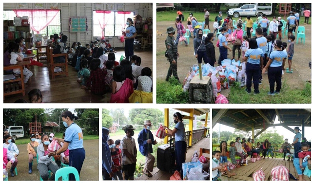 KALINGA COPS conduct “PAMASKONG HANDOG” and #BARANGAYANIHAN activity in Pinukpuk