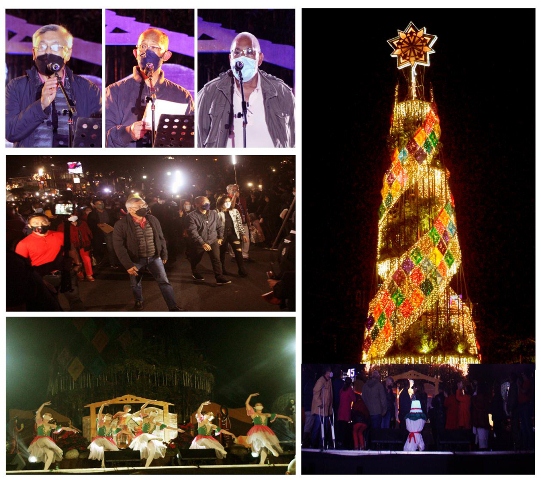 Pag-iilaw ng Christmas Tree sumisimbolo sa pagkaunlad ng Baguio sa gitna ng pandemya