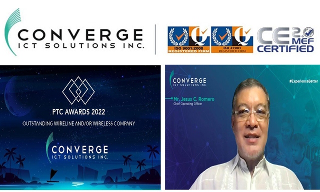 Converge takes home outstanding company award at the global Pacific Telecommunications Council Awards 2022