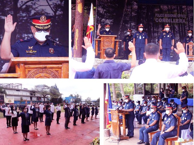 Newly appointed and promoted Non-Uniformed PROCOR personnel took their oath