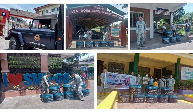 TOG2 donates 40 metal trash cans in Nueva Vizcaya