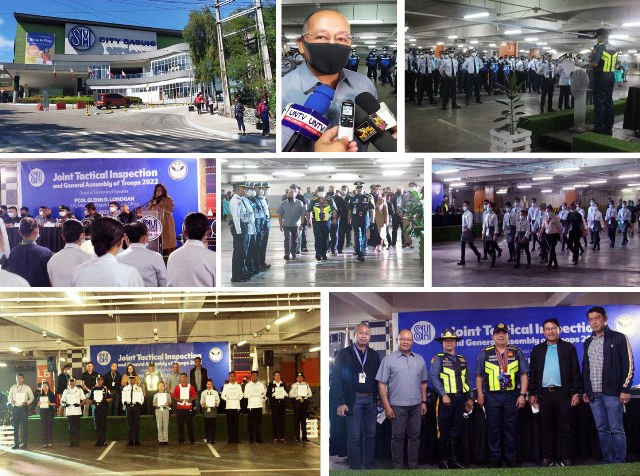 SM City Baguio holds an annual Joint Tactical Inspection and awarding to honest guard and utility workers