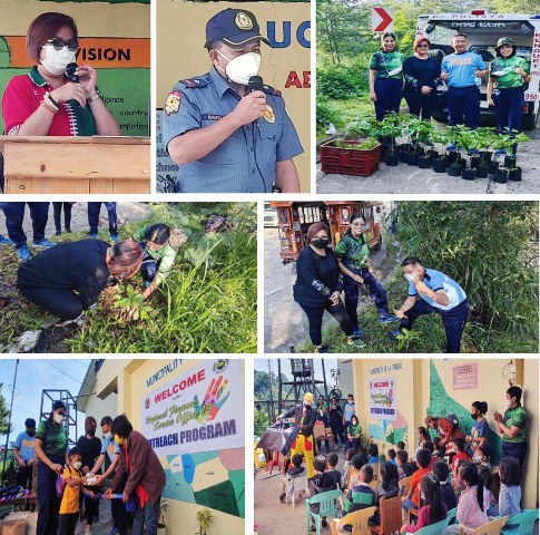 LOOK: Ms. Bong Lee, the better half of PBGEN RONALD OLIVER LEE and the Adviser of PROCOR’s PNP Officers’ Ladies Club (OLC) Adviser is partnering with the different PNP units to reach out to various communities in Benguet.