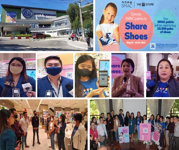 SM City Baguio launched a donation of SMAC points to Share Shoes for kids