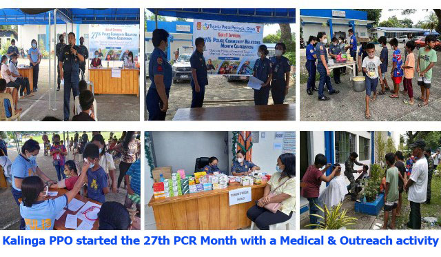 Kalinga PPO started the 27th PCR Month with a Medical and Outreach Activity