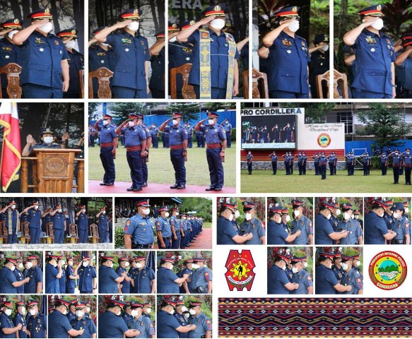 ππ’π’π: Traditional Monday Flag Raising Ceremony at the Masigasig Grandstand, Camp Major Bado Dangwa, La Trinidad, Benguet on June 27, 2022.