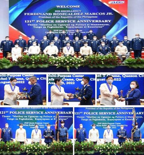 1st Mt. Province PMFC and Baguio CMFC were awarded as Best Provincial and City Mobile Force Company presented by President Marcos Jr.