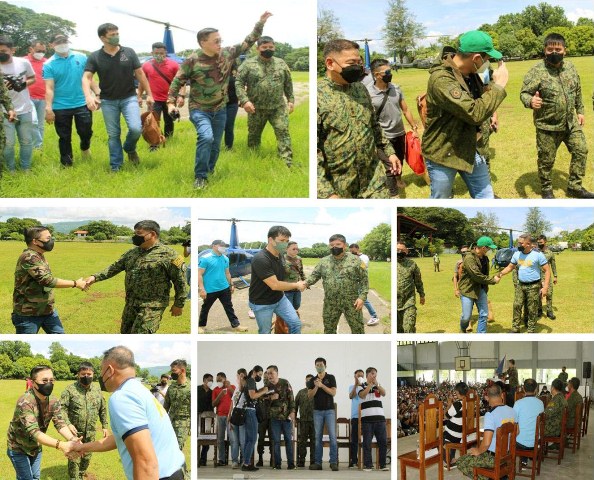 Two member of the senate gave assistance to the residents after the magnitude 7.3 earthquake hit the Lagangilang, Abra