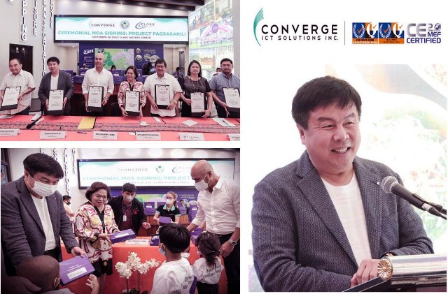 Converge extends free connectivity, Learning Tablets in Pampanga in support of CFC’s Pagsasarili Program