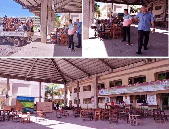 Tabuk City High donates chairs to other schools