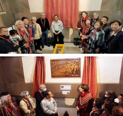 Unveiling of the Surrender of Gen. Tomoyuki Yamashita’s woodcarving.