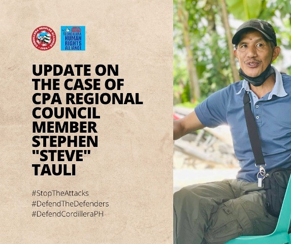 Update on the case of CPA Regional Council Member Stephen “Steve” Tauli