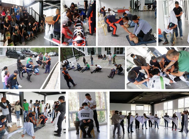 JHMC, BFP- Baguio Hold Fire Safety Seminar and BLS training