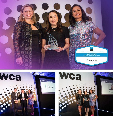 Converge wins big at World Communications Award 2022