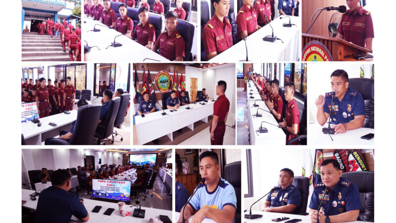 LOOK: Cadets of the Philippine National Police Academy (PNPA) paid their courtesy call.
