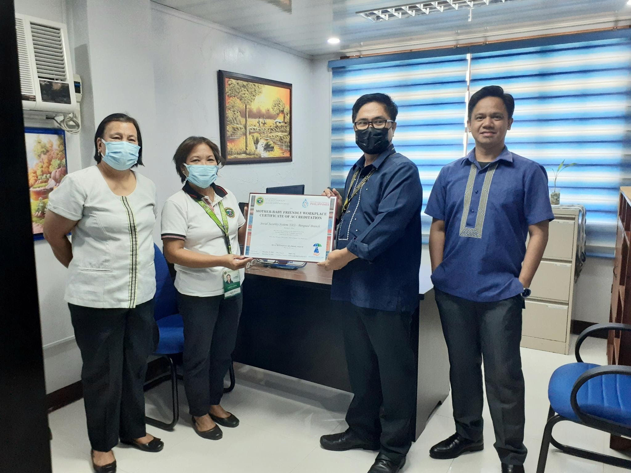 SSS Bangued receives accreditation as mother-baby friendly workplace