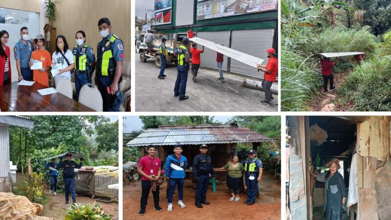 PAGPTD nagbigay ng house materials at cash assistance sa dalawang pamilya sa Tuba, Benguet