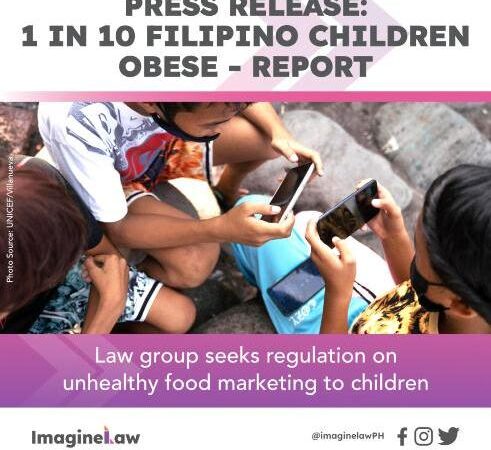 1 IN 10 FILIPINO CHILDREN OBESE – REPORT