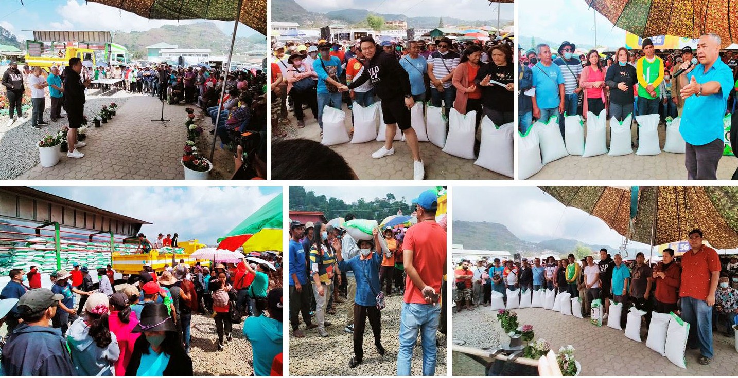 Cong. Yap namahagi ng cavan na bigas sa mga farmers at stakeholders bilang bahagi sa pagdiriwang ng Strawberry Festival