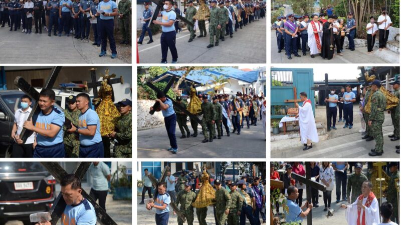 COMMEMORATES JESUS CHRIST THROUGH THE STATIONS OF THE CROSS PROCESSION