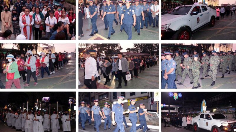 PROCOR COPS participated in the Good Friday procession of the Baguio Cathedral of Our Lady of the Atonement