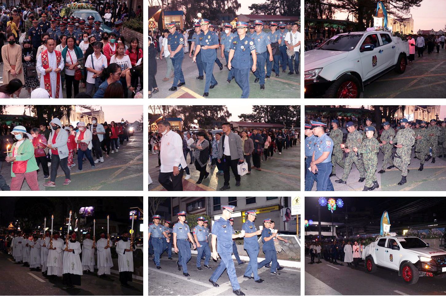 PROCOR COPS participated in the Good Friday procession of the Baguio Cathedral of Our Lady of the Atonement