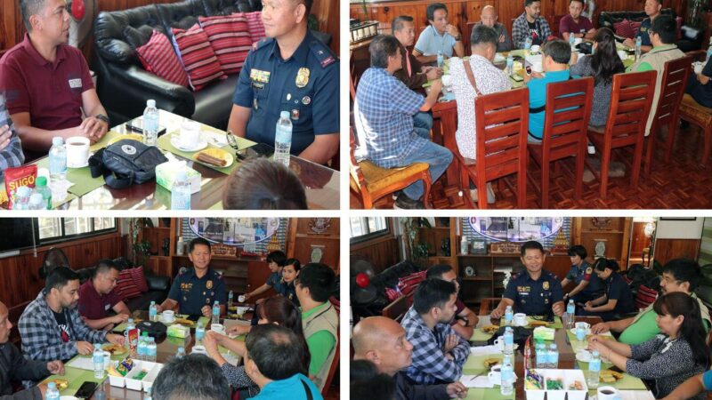 PNP Cordillera Press Corps Officers paid a courtesy call to PROCOR RD PBGEN DAVID K. PEREDO JR.