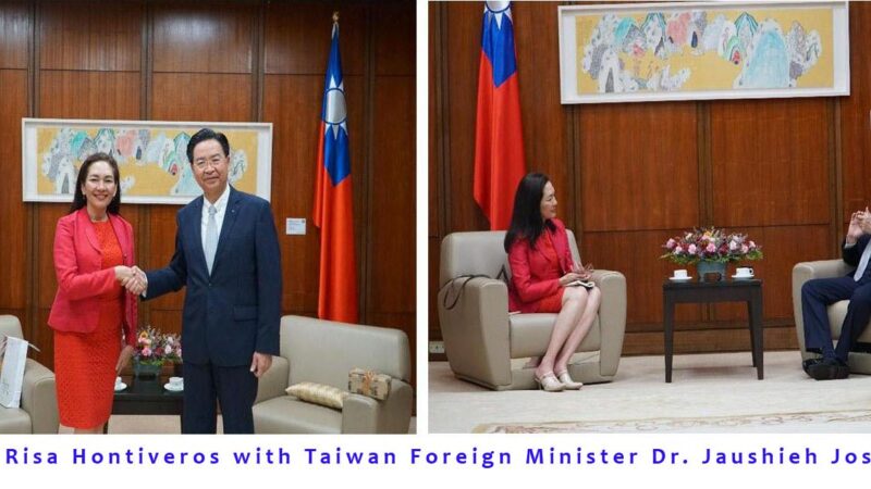 Hontiveros meets with Taiwan’s Ministry of Foreign Affairs, raises issues in the West PH Sea