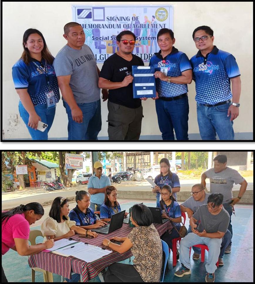 SSS implements KaSSSanga Collect, eWheels sa Barangay programs in San Isidro, Abra