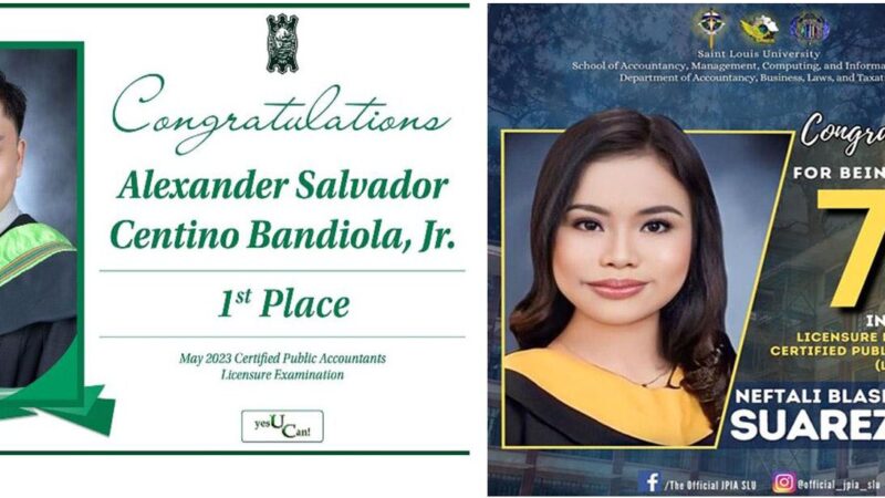 Nagtapos sa UC at SLU, mga topnotcher ng CPA