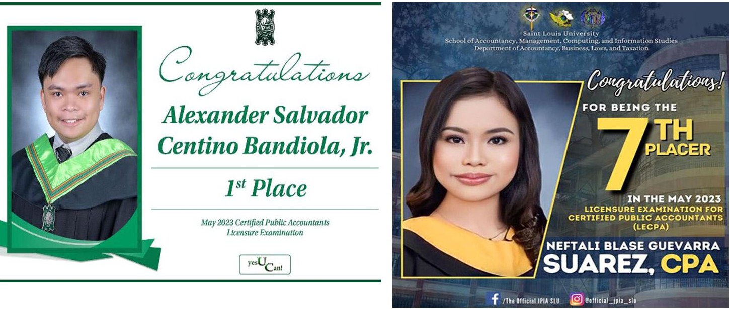 Nagtapos sa UC at SLU, mga topnotcher ng CPA
