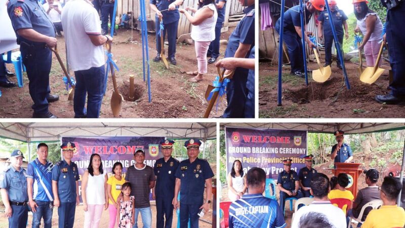 GROUNDBREAKING OF PNP PABAHAY PROJECT  IN ABRA