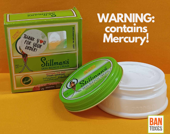 Bleach cream with Mercury still in Online Market despite Health and E-commerce Regulations