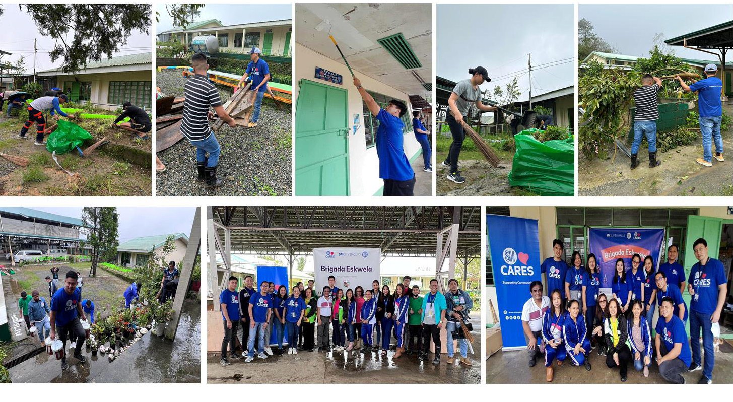 SM City Baguio Embark on Brigada Eskwela, Transforming Schools for a Better Learning Environment