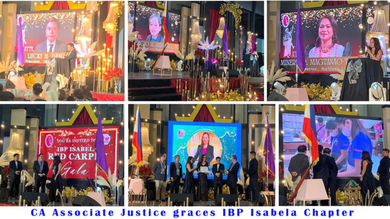 CA Associate Justice graces IBP Isabela Chapter’s Red Carpet Gala Night in Cauayan City