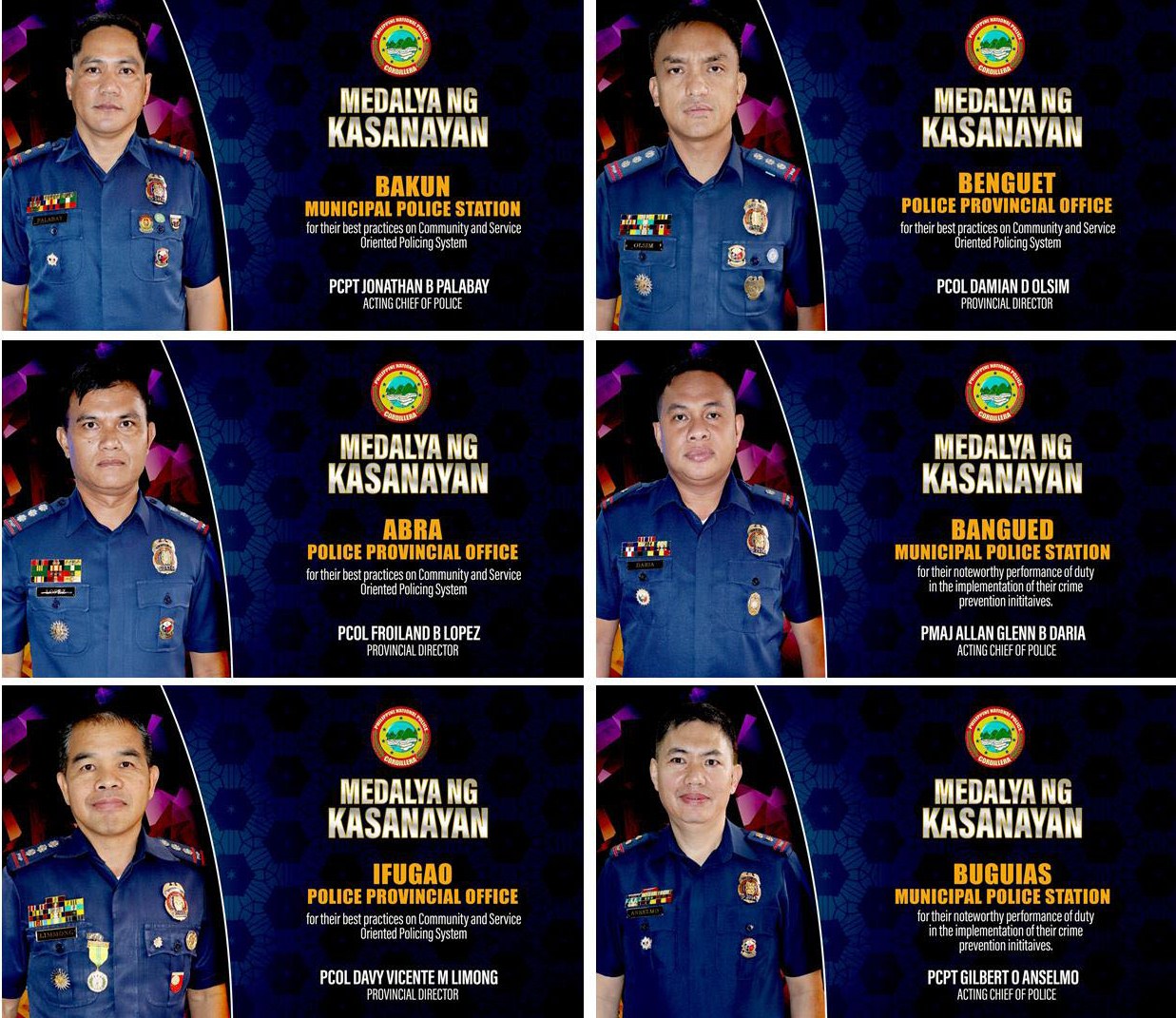 PRO CORDILLERA CELEBRATES THE 29th NATIONAL CRIME PREVENTION WEEK BY AWARDING DESERVING UNITS